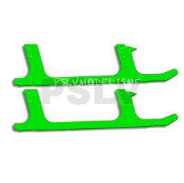 FUP-G385GR FUSUNO G10 Neon Green 2mm Low Profile Landing Gear (2pcs) - Goblin 700